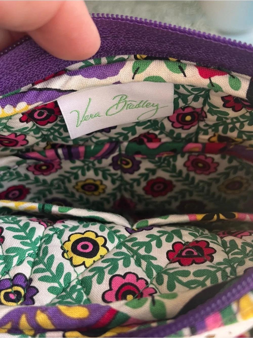 Vera Bradley Sophie bag retired Viva La Vera quilted cotton floral pattern